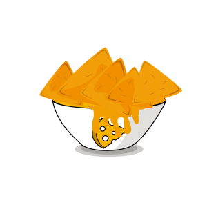 NACHOS WITH CHEDDAR & GUACAMOLE NACHOS WITH CHEDDAR & GUACAMOLE
