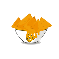 NACHOS WITH CHEDDAR & GUACAMOLE